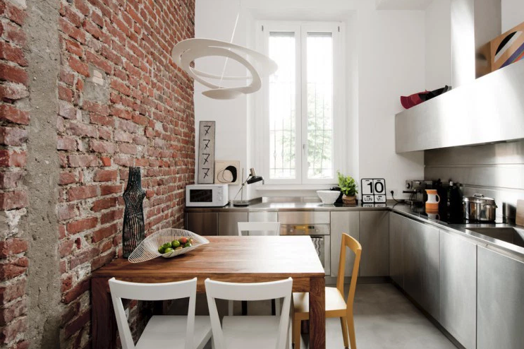 Cucina grigia, la scelta perfetta per un open space